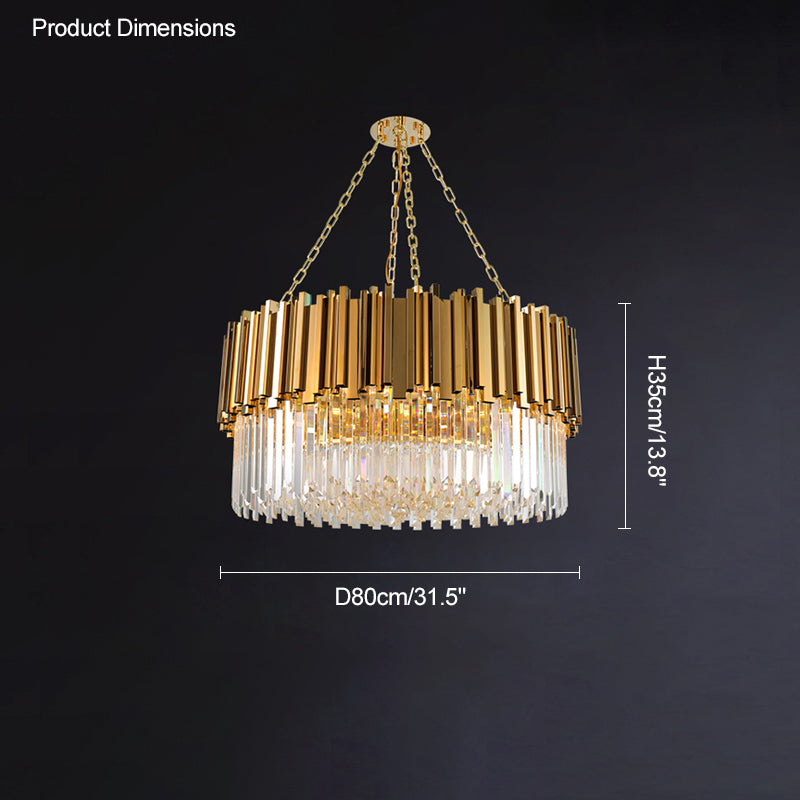 Diff Prism Crystal Tiered Chandelier-DF2185