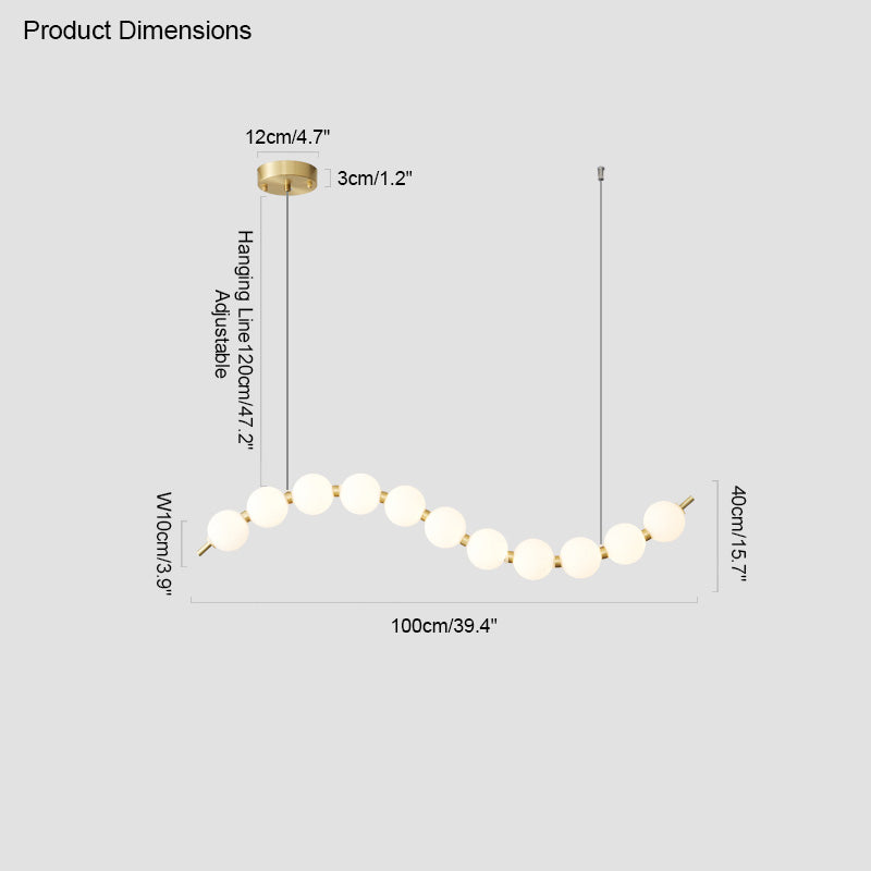 Diff String Pearl Chandelier-DF2102