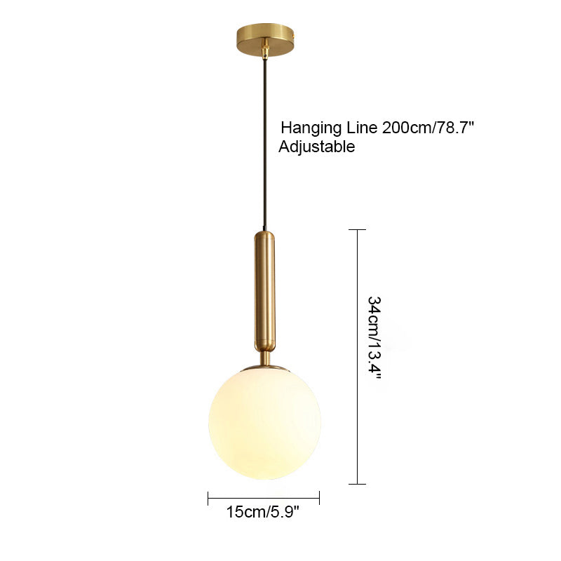 Diff Glass Globe Pendant Light-DF2097