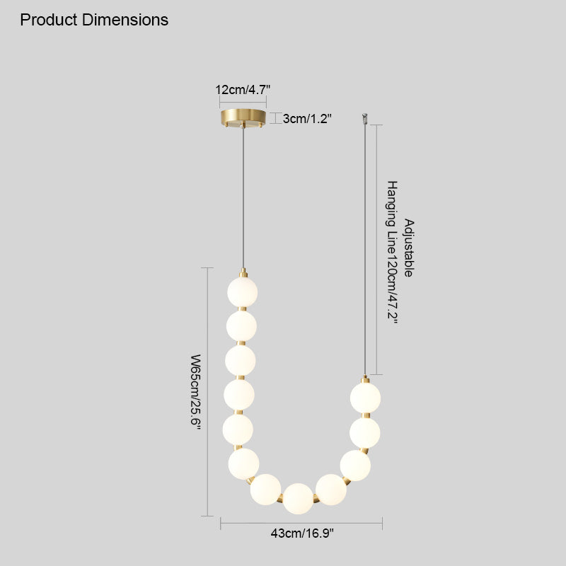Diff String Pearl Chandelier-DF2102