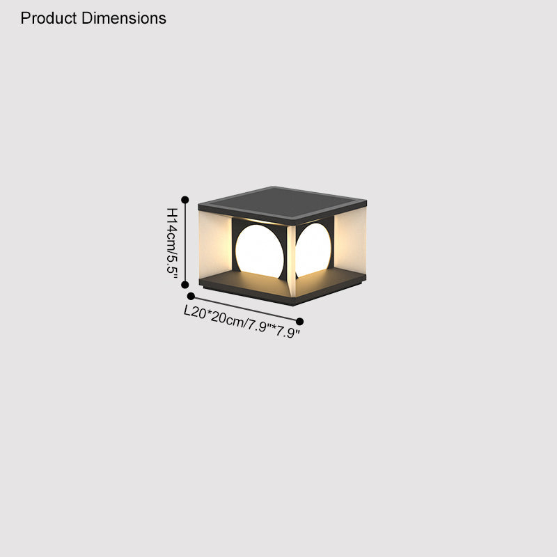 Diff Solar Pillar Outdoor Light-DF9018