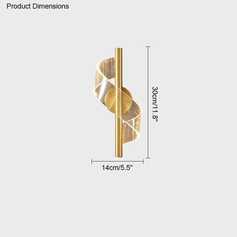 Diff Ribben Brass Wall Sconce-DF6092