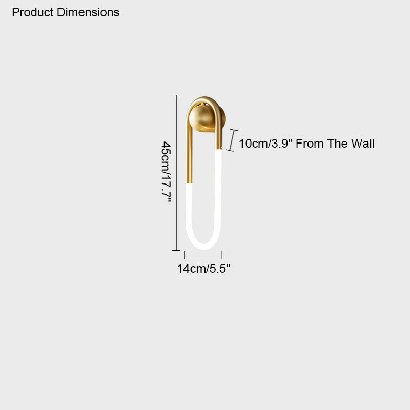 Diff Dimmble Oval Led Brass Wall Sconce with Remote-DF6097