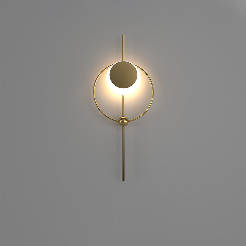 Diff Eclipse Brass Sculptural Wall Sconce-DF6058