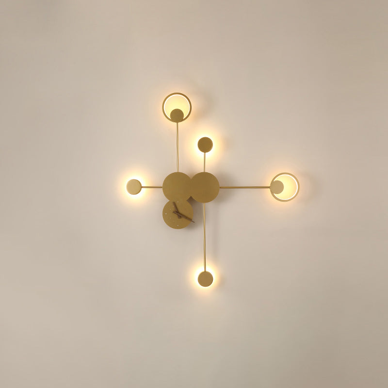 Diff Sculptural Wall Clock with Led Accent Light-DF6088