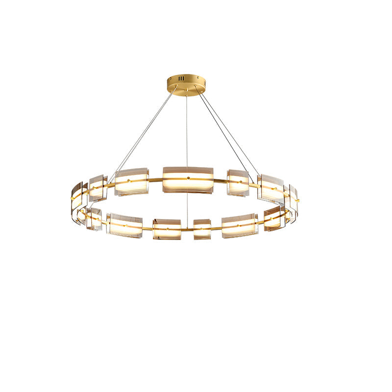 Diff Tiered Circles Glass Chandelier-DF2220