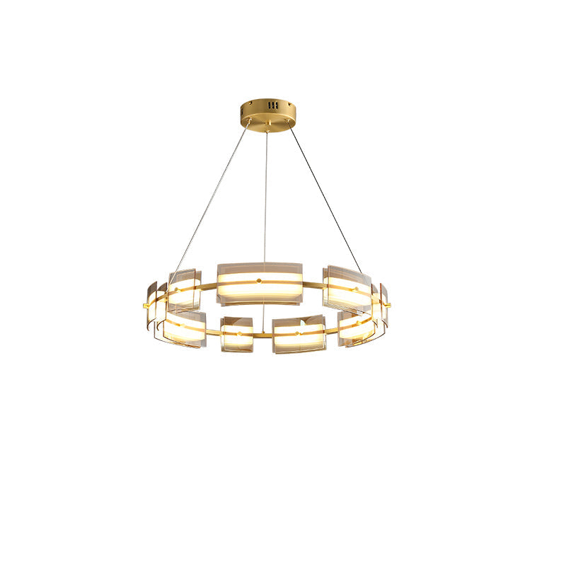Diff Tiered Circles Glass Chandelier-DF2220