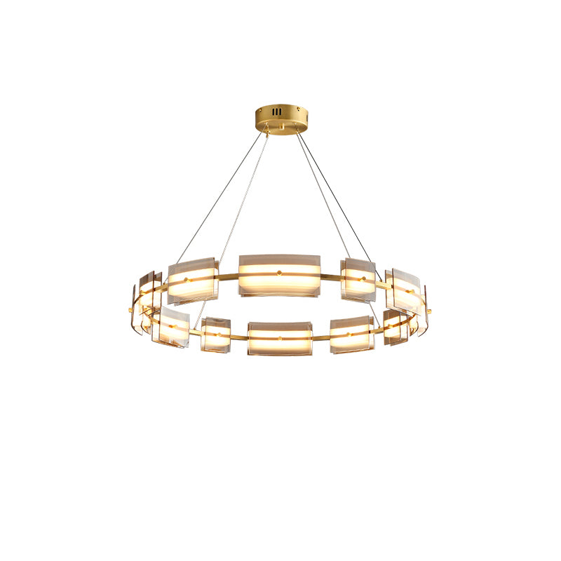 Diff Tiered Circles Glass Chandelier-DF2220