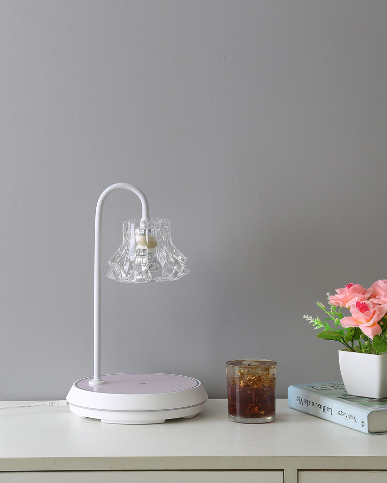 Diff Dimmable Touch Small Glass Table Lamp with Wireless Charger-DF8046