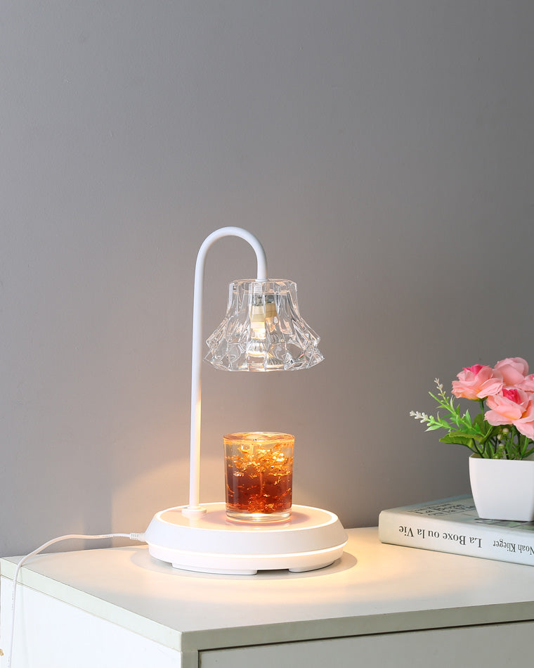 Diff Dimmable Touch Small Glass Table Lamp with Wireless Charger-DF8046