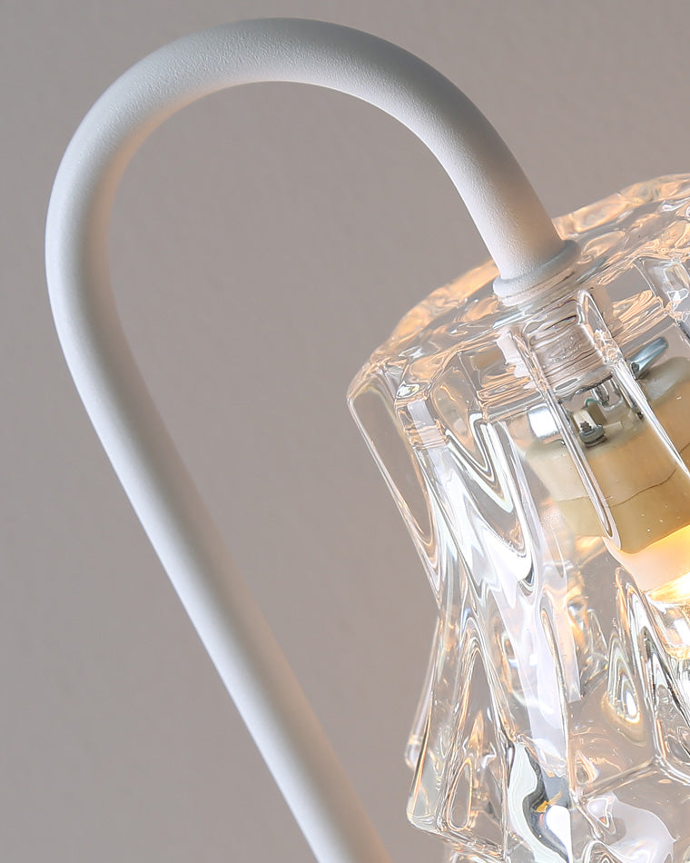Diff Dimmable Touch Small Glass Table Lamp with Wireless Charger-DF8046
