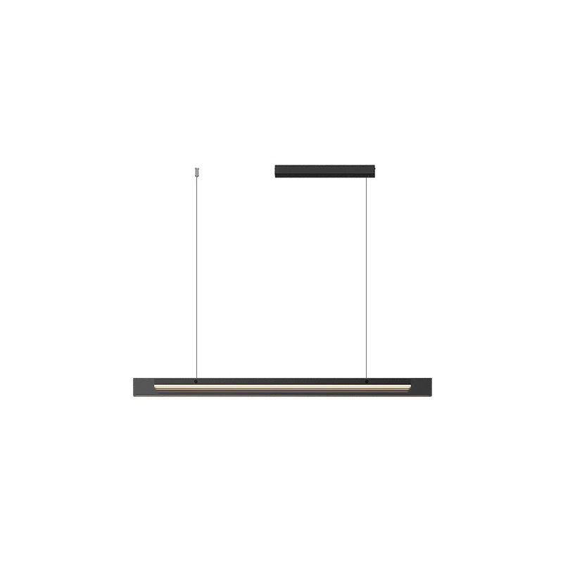 Diff Black Glass Linear Pendant-DF2309