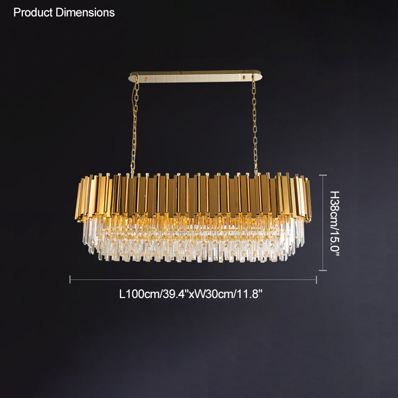 Diff Prism Crystal Tiered Chandelier-DF2185