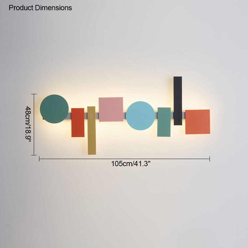 Diff Colorful Sculptural Art Wall Sconce-DF6080