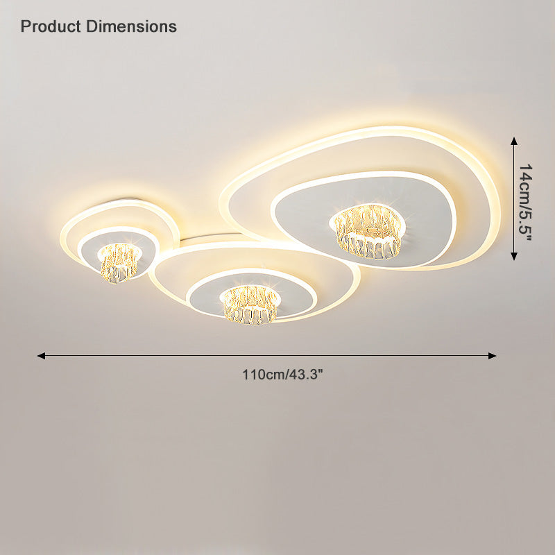 Diff Low Profile Crystal Ceiling Light-DF1092