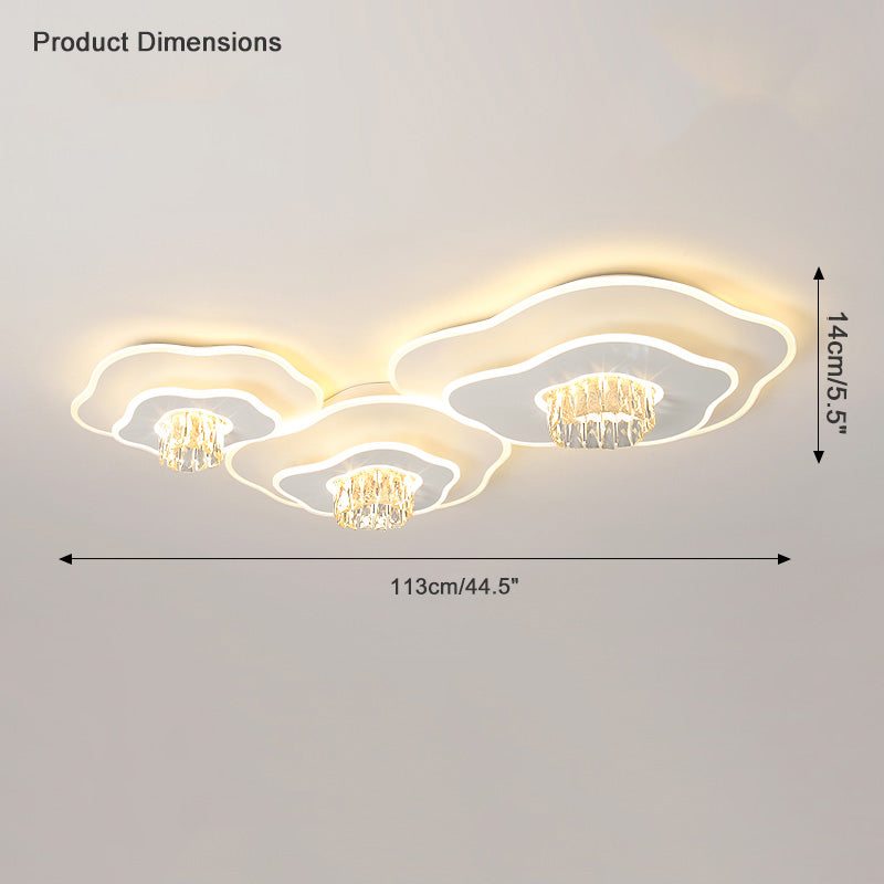 Diff Low Profile Crystal Ceiling Light-DF1092
