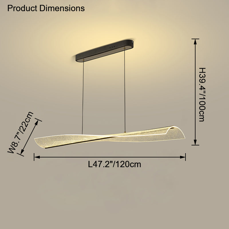 Diff Acrylic Linear Led Pendant Light-DF2285