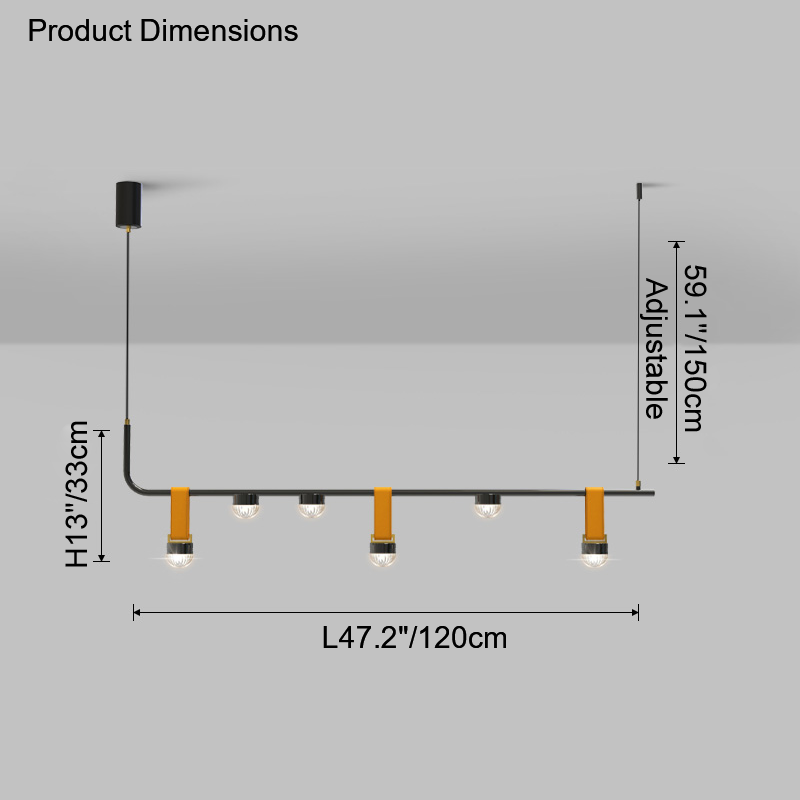 Diff Leather Linear Led Pendant Light-DF2286