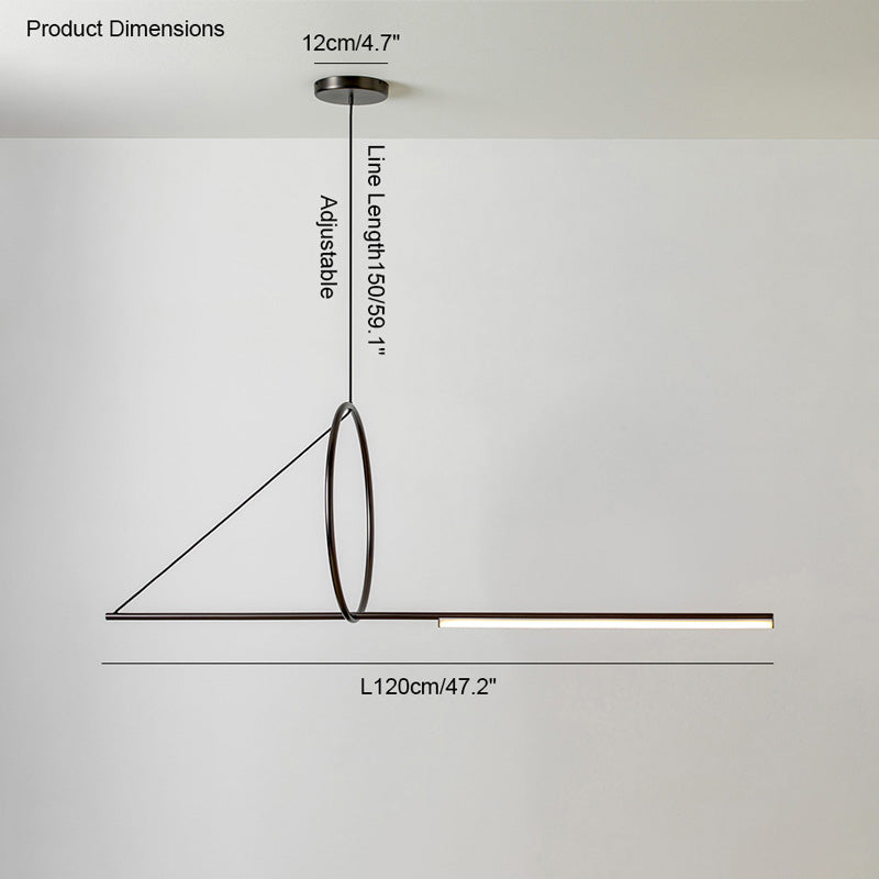 Diff Offset Linear Pendant Light-DF2135