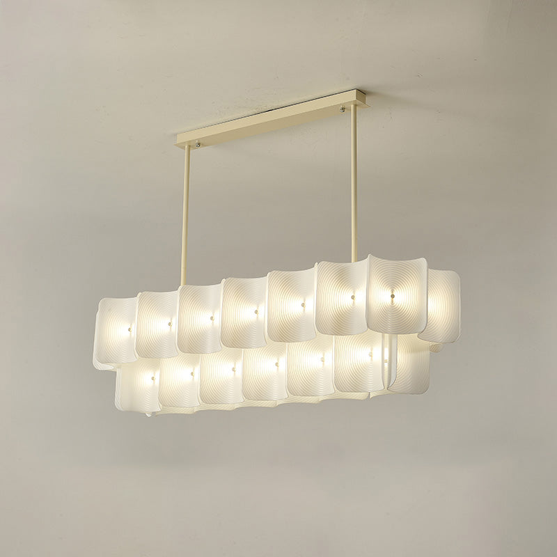 Diff White Tiered Acrylic Chandelier-DF2314