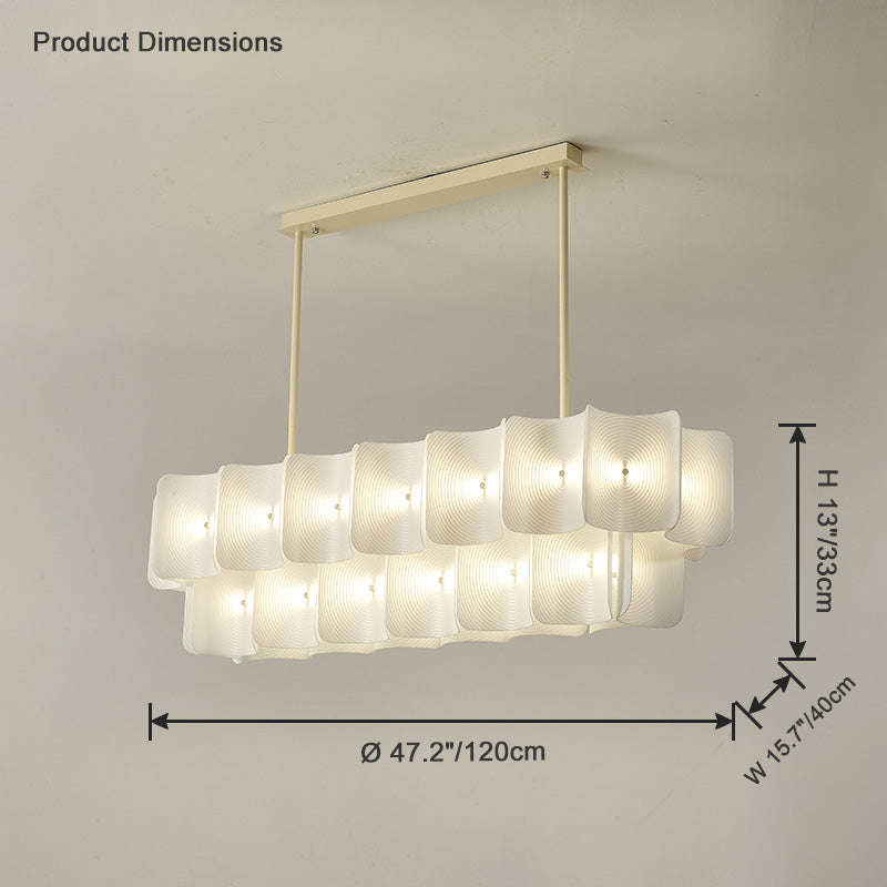 Diff White Tiered Acrylic Chandelier-DF2314