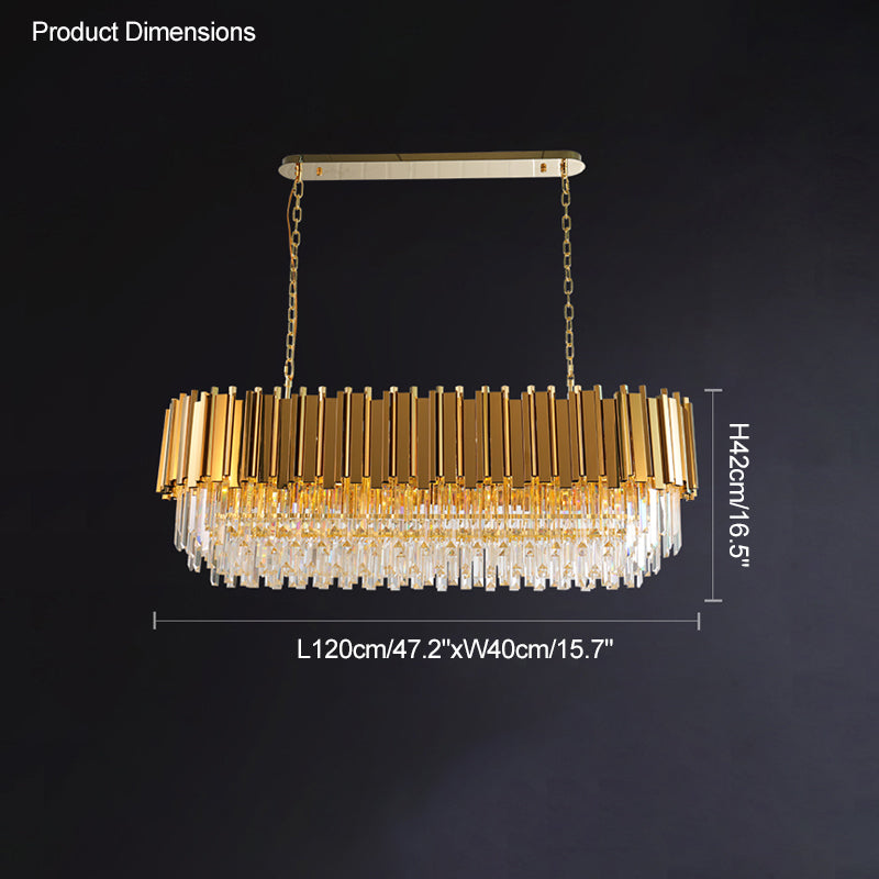 Diff Prism Crystal Tiered Chandelier-DF2185