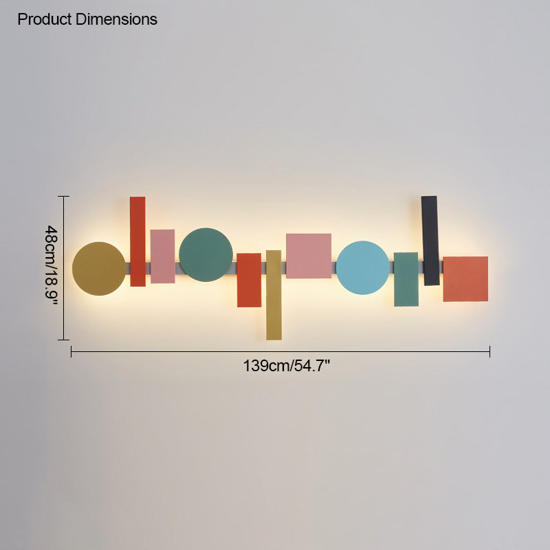 Diff Colorful Sculptural Art Wall Sconce-DF6080