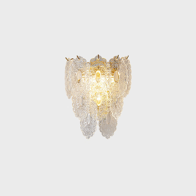 Diff Leaf Glass Wall Sconce-DF6099