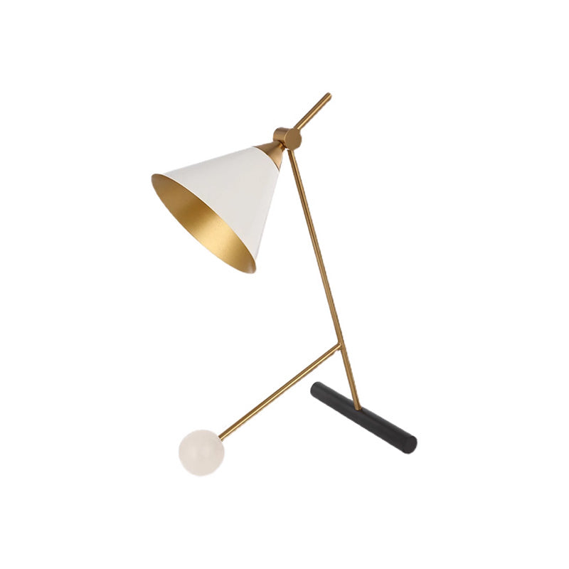 Diff Unique Cone Articulating Marble Desk Lamp-DF8031