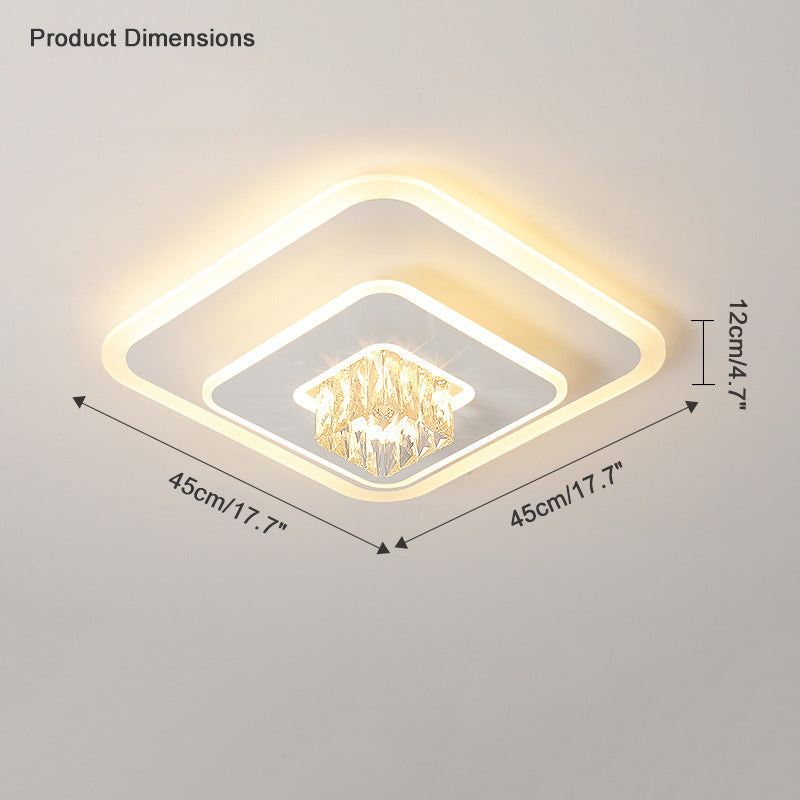 Diff Low Profile Crystal Ceiling Light-DF1092