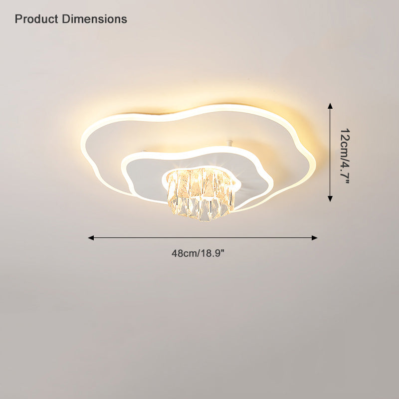 Diff Low Profile Crystal Ceiling Light-DF1092