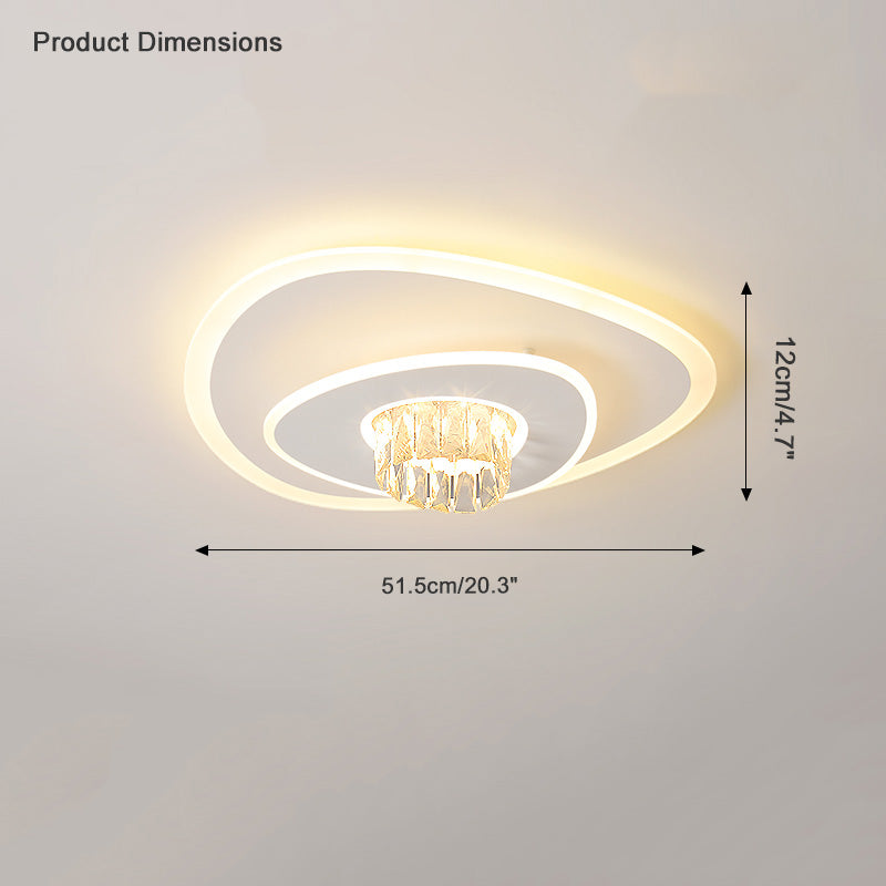 Diff Low Profile Crystal Ceiling Light-DF1092