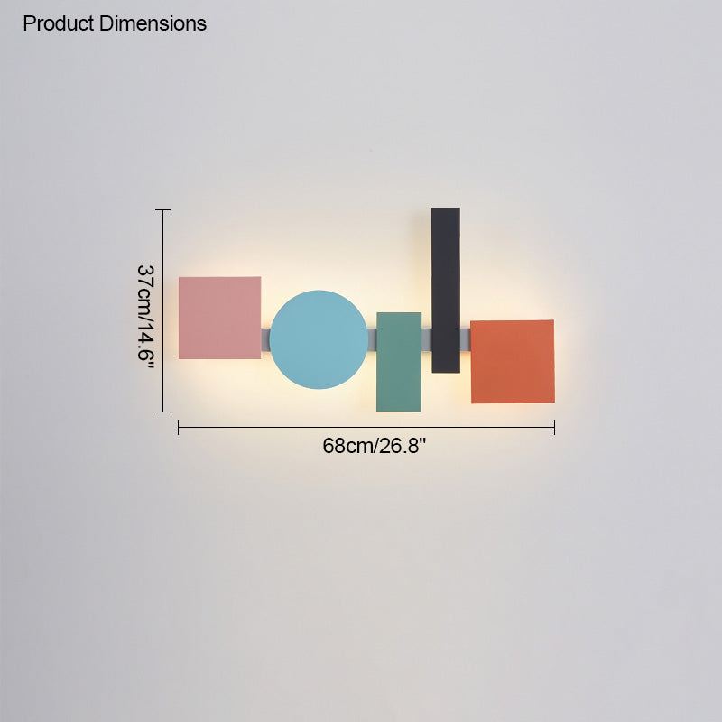 Diff Colorful Sculptural Art Wall Sconce-DF6080