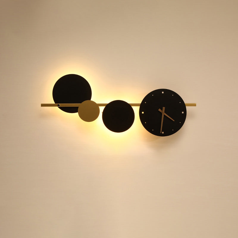 Diff Sculptural Wall Clock with Led Light-DF6087
