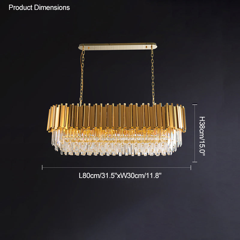 Diff Prism Crystal Tiered Chandelier-DF2185