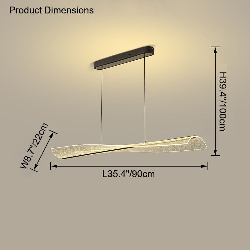 Diff Acrylic Linear Led Pendant Light-DF2285