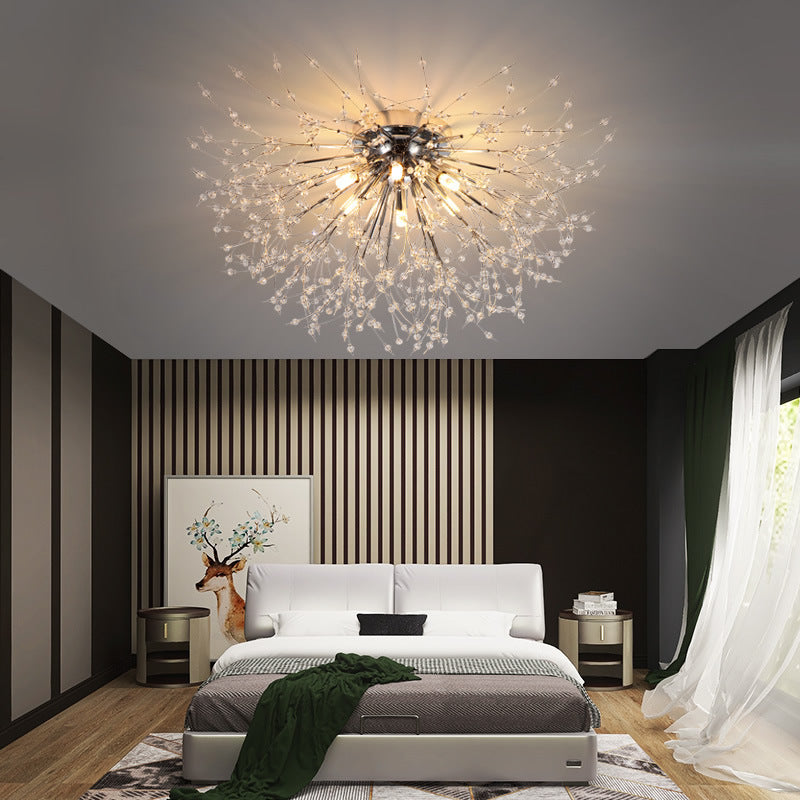 Diff Dandelion Crystal Flower Ceiling Light-DF1014