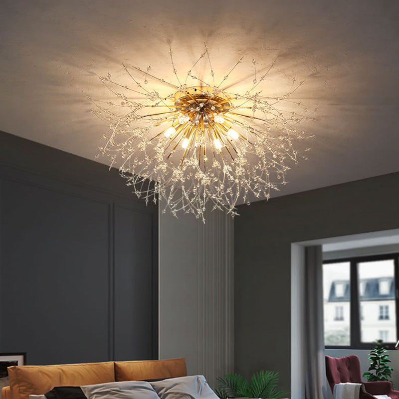 Diff Dandelion Crystal Flower Ceiling Light-DF1014