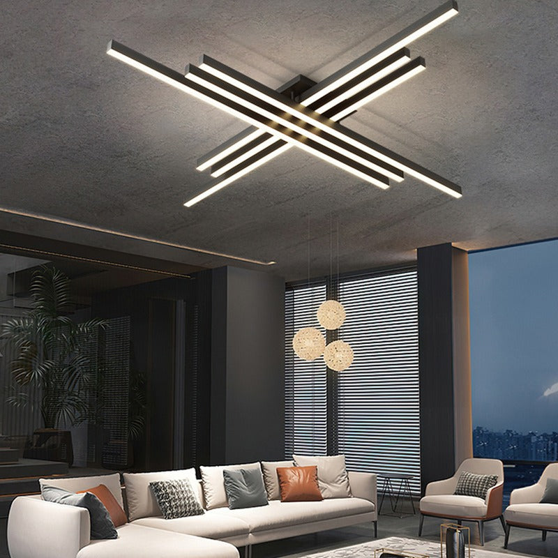 Diff Grid Integrated Led Flush Mount Ceiling Light-DF1004