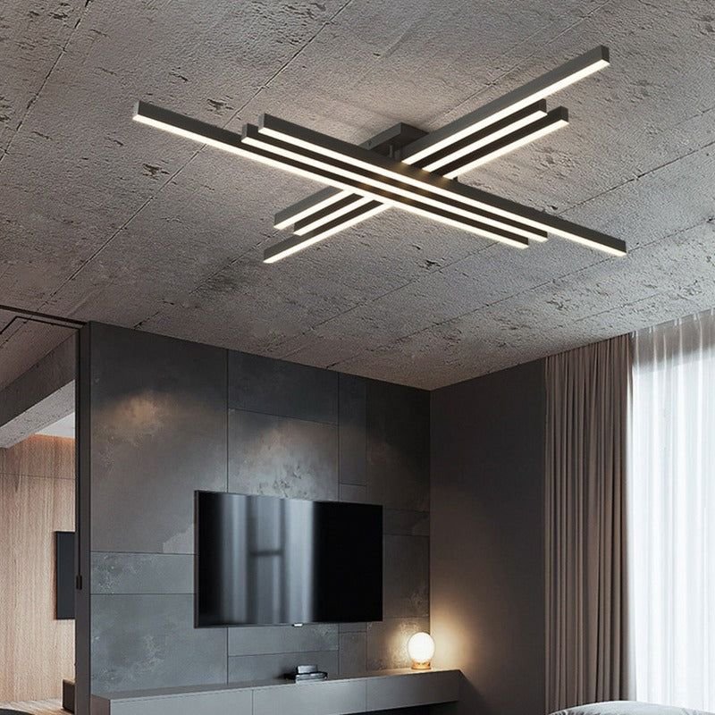Diff Grid Integrated Led Flush Mount Ceiling Light-DF1004