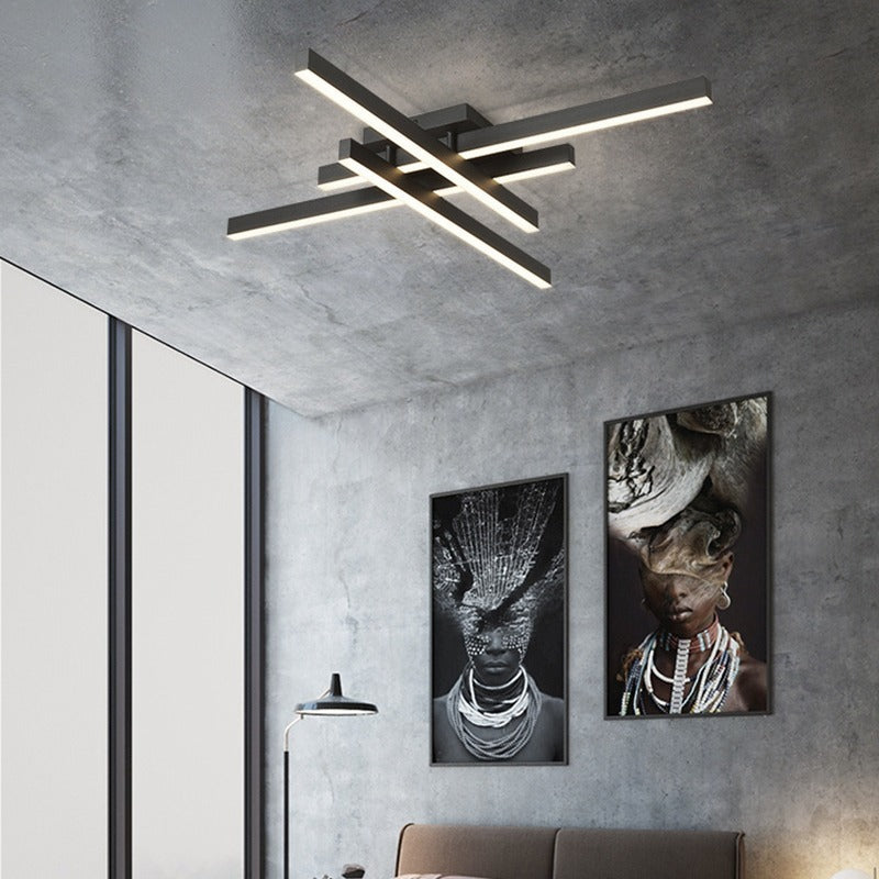 Diff Grid Integrated Led Flush Mount Ceiling Light-DF1004