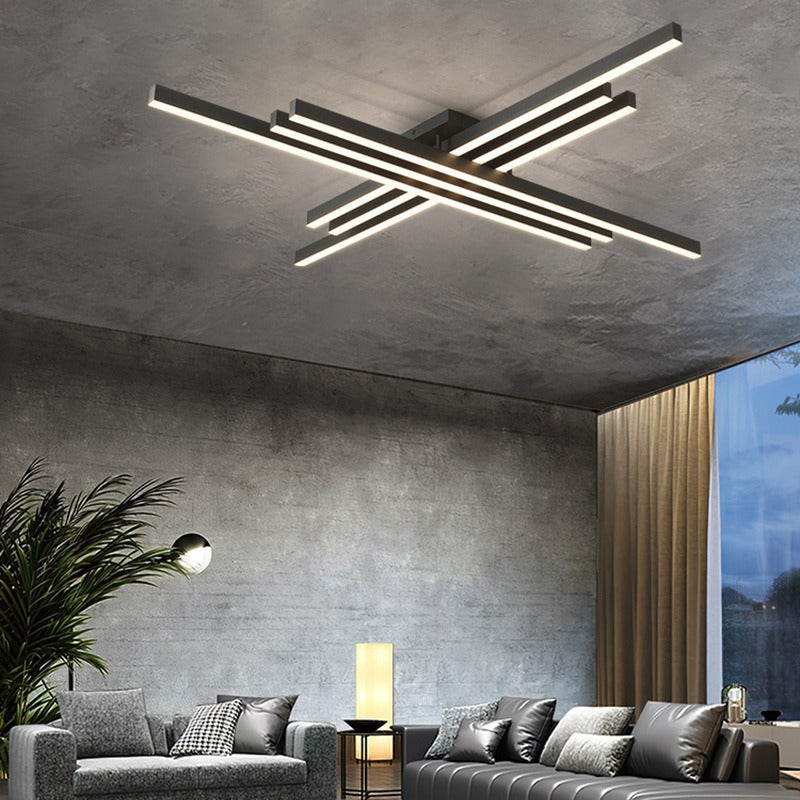 Diff Grid Integrated Led Flush Mount Ceiling Light-DF1004