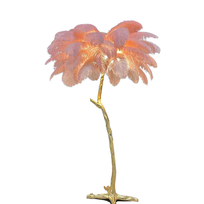 Diff Feather Palm Tree Floor Lamp-DF7000