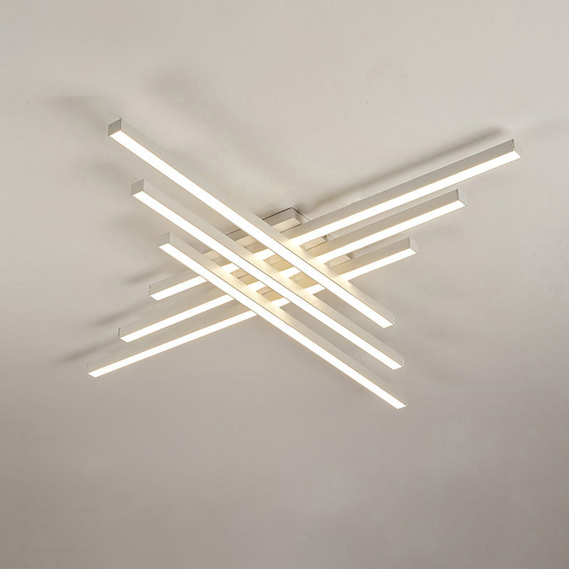 Diff Grid Integrated Led Flush Mount Ceiling Light-DF1004