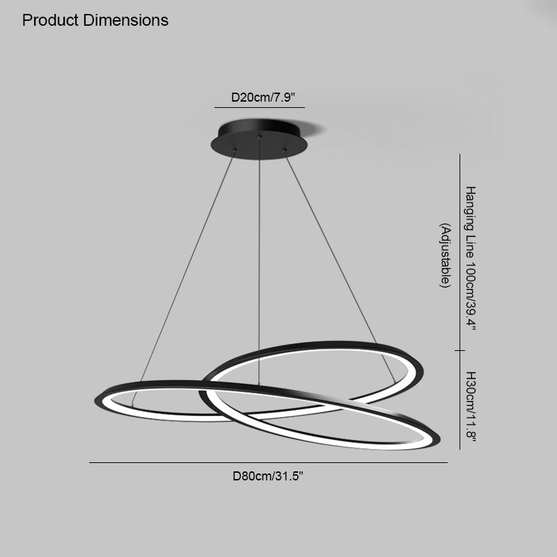 Diff Swirl Led Chandelier-DF2073