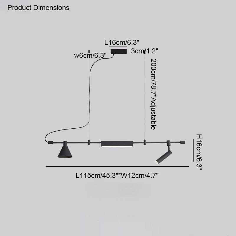 Diff Spotlight Linear Pendant Light-DF2127