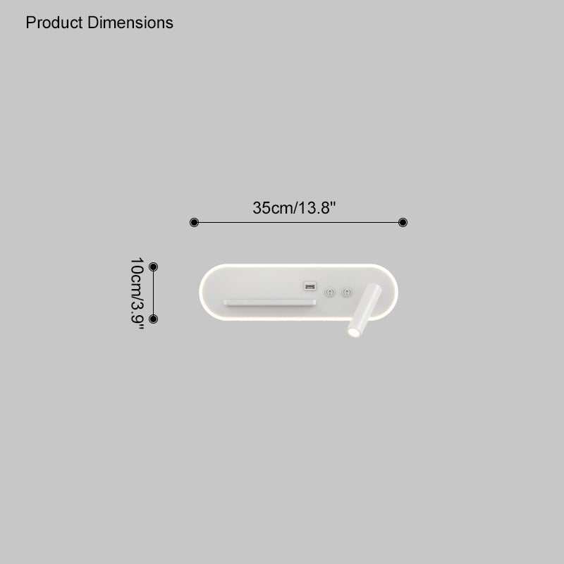 Diff Long Wall Spotlight with Switch & Charging Panel-DF6051