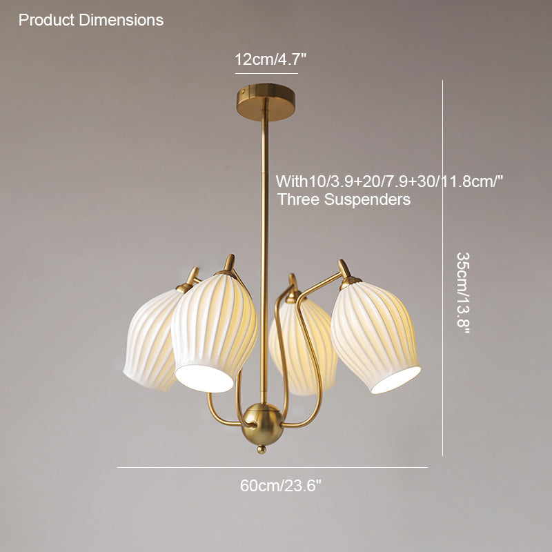 Diff Ceramic Flower Chandelier-DF2121