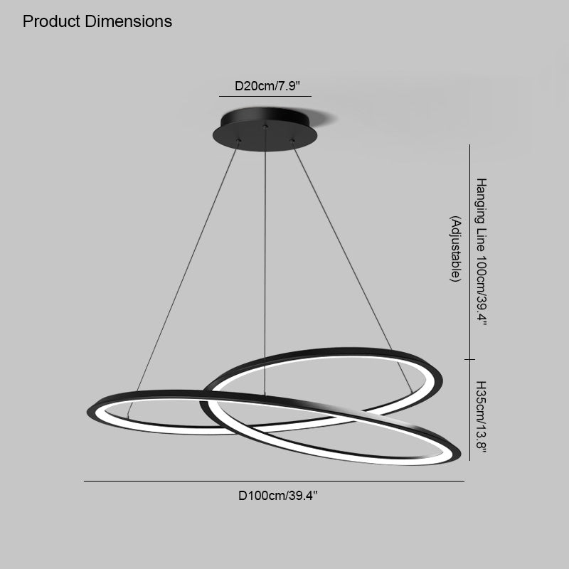 Diff Swirl Led Chandelier-DF2073