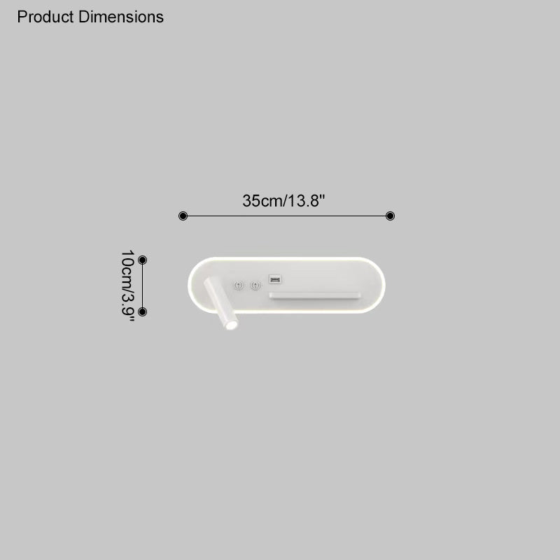 Diff Long Wall Spotlight with Switch & Charging Panel-DF6051